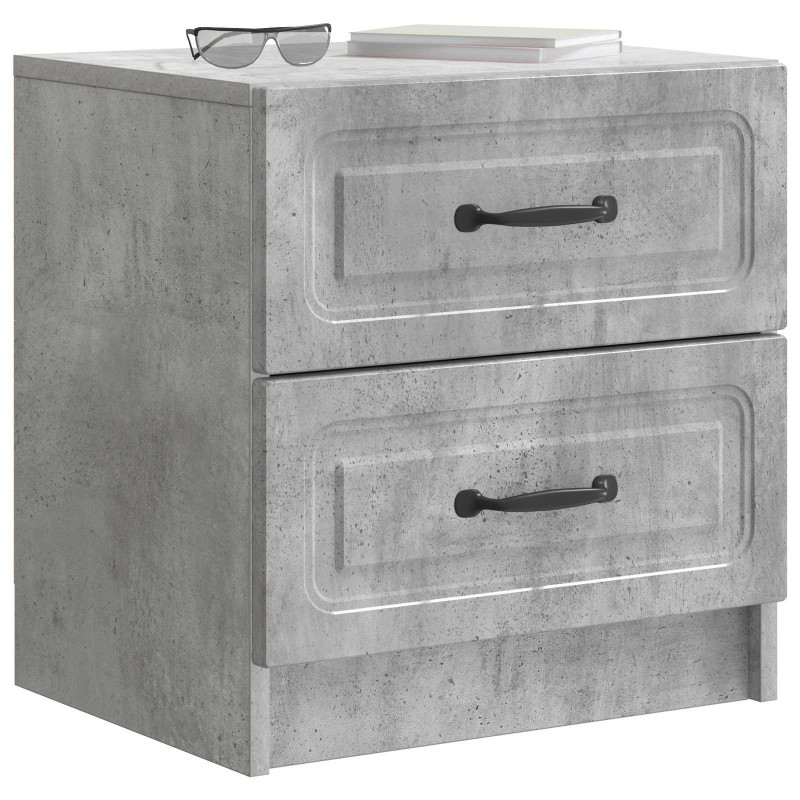 Szafka Nocna 2 pcs Betonowy szary 43 x 34,5 x 44,5 cm