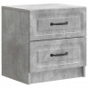 Szafka Nocna 2 pcs Betonowy szary 43 x 34,5 x 44,5 cm