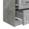 Szafka Nocna 2 pcs Betonowy szary 43 x 34,5 x 44,5 cm