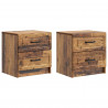 Szafka Nocna z szufladą 2 pcs Stare drewno 43 x 34,5 x 44,5 cm