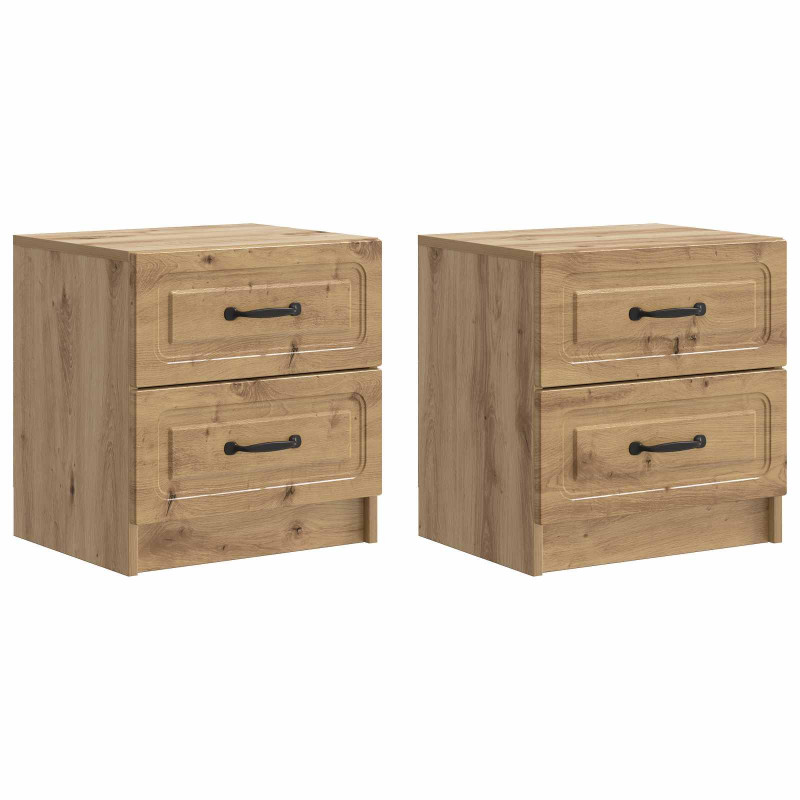 Szafka Nocna z szufladą 2 pcs Dąb artisan 43 x 34,5 x 44,5 cm