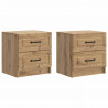 Szafka Nocna z szufladą 2 pcs Dąb artisan 43 x 34,5 x 44,5 cm