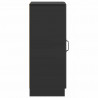 Bufet Czarny 33 x 34,5 x 87 cm Drewno inżynieryjne