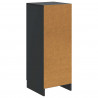Bufet Czarny 33 x 34,5 x 87 cm Drewno inżynieryjne