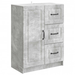 Bufet Betonowy szary 66 x 34,5 x 87 cm Drewno inżynieryjne