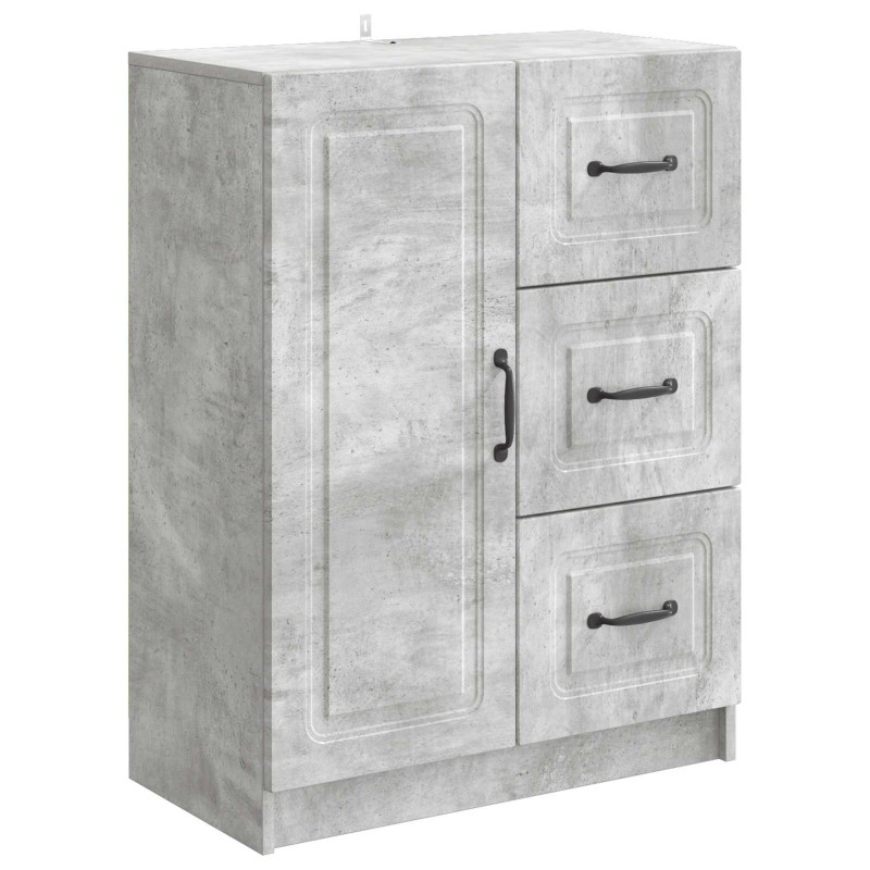 Bufet Betonowy szary 66 x 34,5 x 87 cm Drewno inżynieryjne