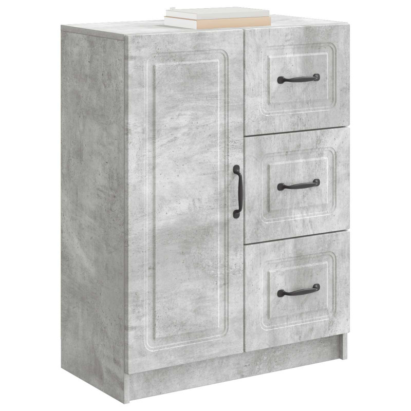 Bufet Betonowy szary 66 x 34,5 x 87 cm Drewno inżynieryjne