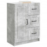 Bufet Betonowy szary 66 x 34,5 x 87 cm Drewno inżynieryjne