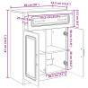 Bufet z szufladą Czarny 66 x 34,5 x 87 cm Drewno inżynieryjne