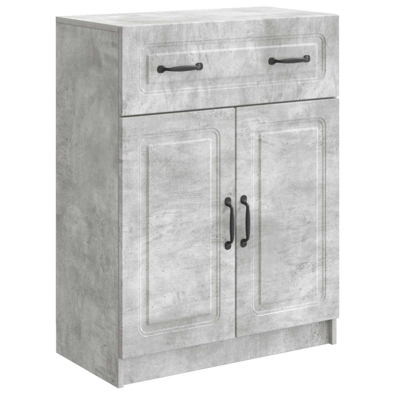 Bufet Betonowy szary 66 x 34,5 x 87 cm Drewno inżynieryjne