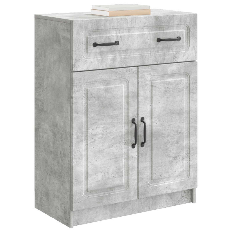 Bufet Betonowy szary 66 x 34,5 x 87 cm Drewno inżynieryjne