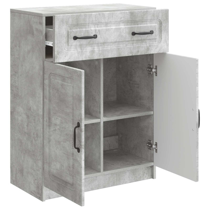 Bufet Betonowy szary 66 x 34,5 x 87 cm Drewno inżynieryjne