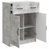 Bufet Betonowy szary 66 x 34,5 x 87 cm Drewno inżynieryjne