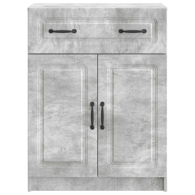 Bufet Betonowy szary 66 x 34,5 x 87 cm Drewno inżynieryjne