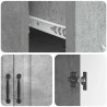 Bufet Betonowy szary 66 x 34,5 x 87 cm Drewno inżynieryjne