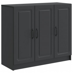 Bufet Czarny 89 x 34,5 x 77 cm Drewno inżynieryjne