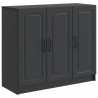 Bufet Czarny 89 x 34,5 x 77 cm Drewno inżynieryjne