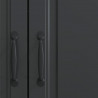 Bufet Czarny 89 x 34,5 x 77 cm Drewno inżynieryjne