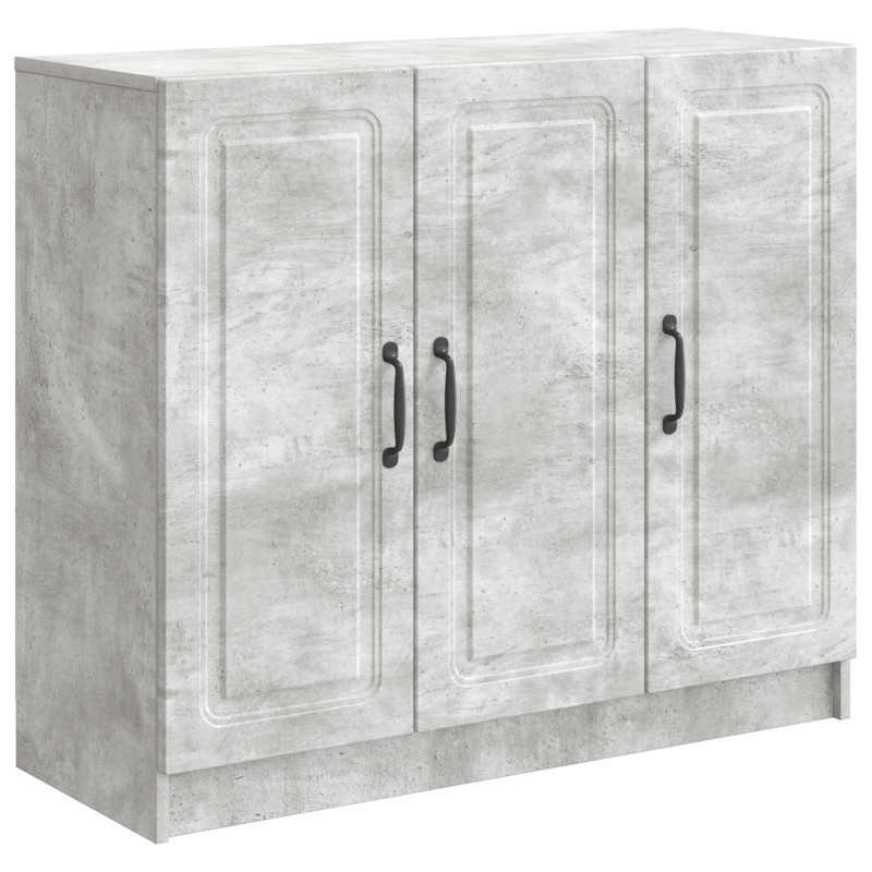 Bufet Betonowy szary 89 x 34,5 x 77 cm Drewno inżynieryjne