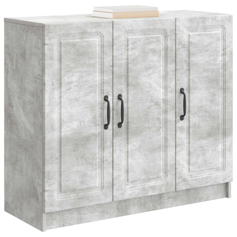 Bufet Betonowy szary 89 x 34,5 x 77 cm Drewno inżynieryjne