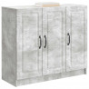 Bufet Betonowy szary 89 x 34,5 x 77 cm Drewno inżynieryjne