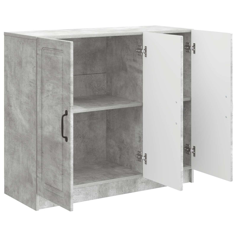 Bufet Betonowy szary 89 x 34,5 x 77 cm Drewno inżynieryjne