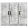 Bufet Betonowy szary 89 x 34,5 x 77 cm Drewno inżynieryjne