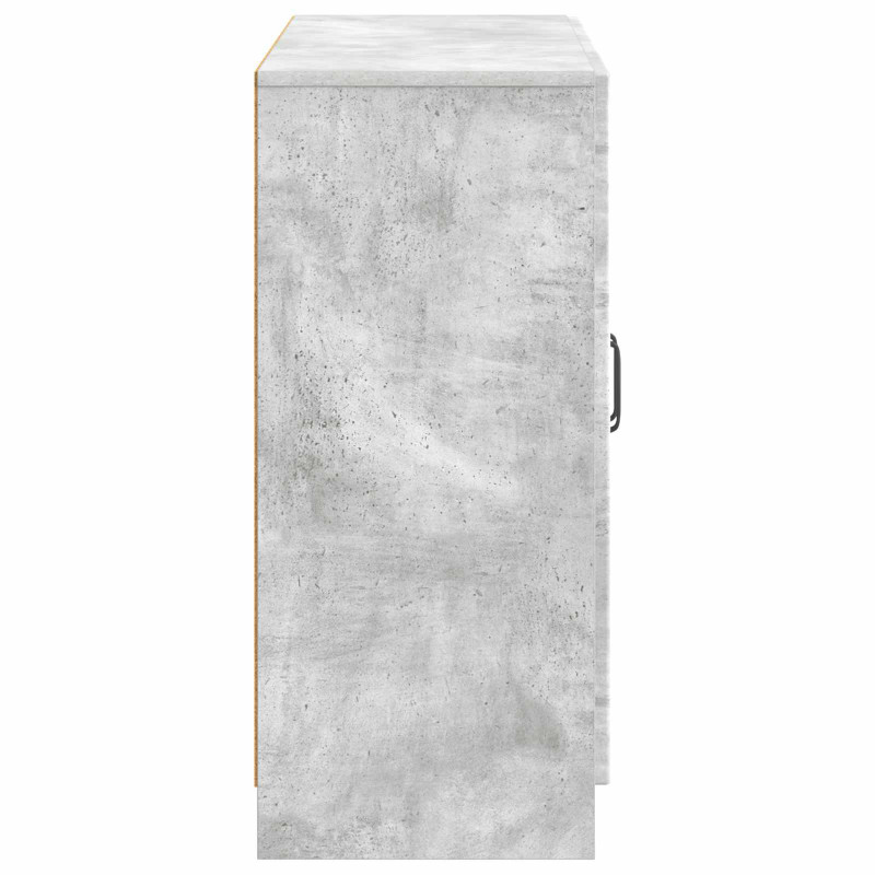 Bufet Betonowy szary 89 x 34,5 x 77 cm Drewno inżynieryjne