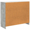 Bufet Betonowy szary 89 x 34,5 x 77 cm Drewno inżynieryjne