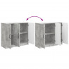 Bufet Betonowy szary 89 x 34,5 x 77 cm Drewno inżynieryjne