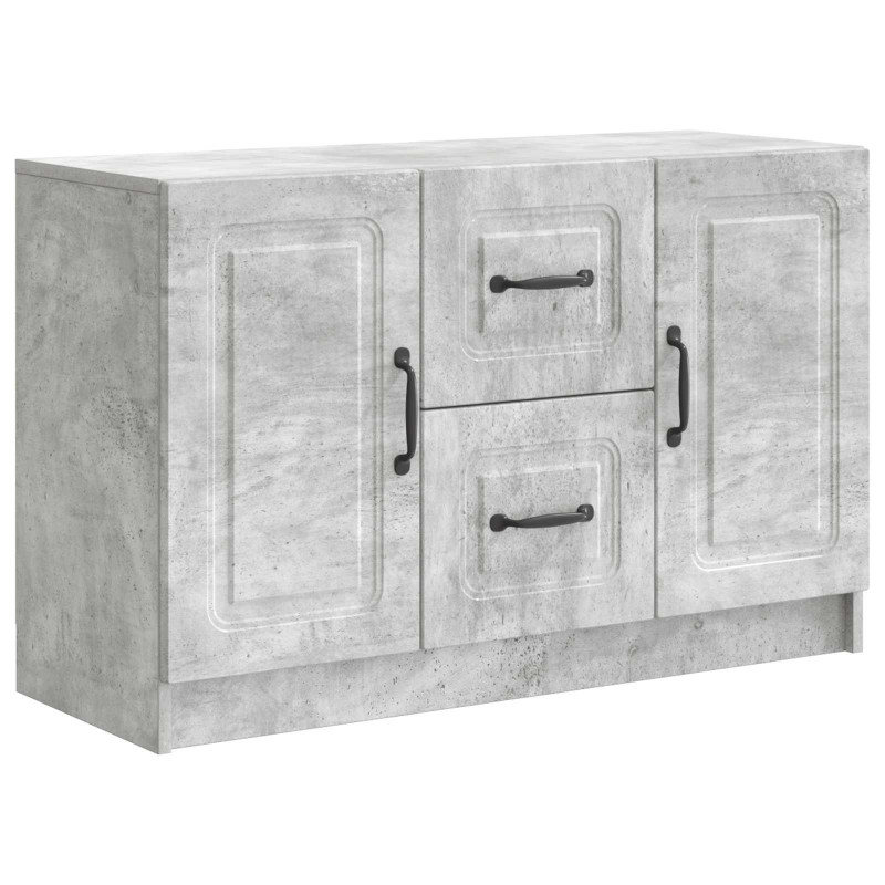 Bufet Betonowy szary 89 x 34,5 x 57 cm Drewno inżynieryjne