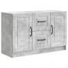 Bufet Betonowy szary 89 x 34,5 x 57 cm Drewno inżynieryjne