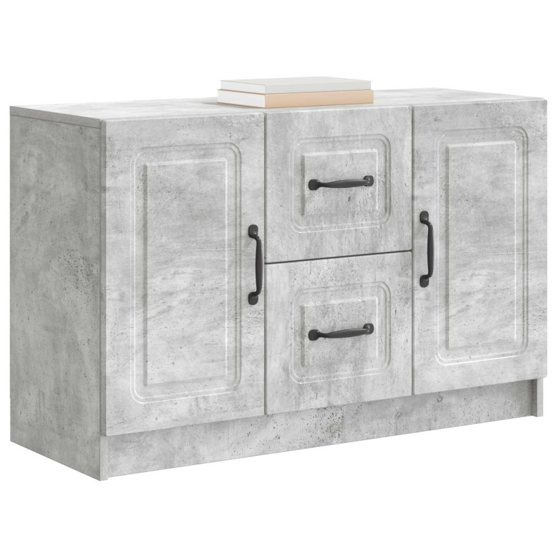 Bufet Betonowy szary 89 x 34,5 x 57 cm Drewno inżynieryjne