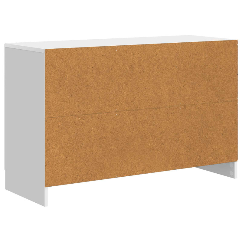 Bufet Biały wysoki połysk 89 x 34,5 x 57 cm Drewno inżynieryjne