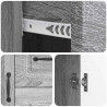 Bufet Szary Sonoma 89 x 34,5 x 57 cm Drewno inżynieryjne
