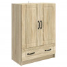 Bufet dąb Sonoma 66 x 34,5 x 92 cm Drewno inżynieryjne