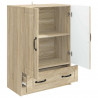 Bufet dąb Sonoma 66 x 34,5 x 92 cm Drewno inżynieryjne
