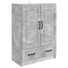 Bufet Betonowy szary 66 x 34,5 x 92 cm Drewno inżynieryjne