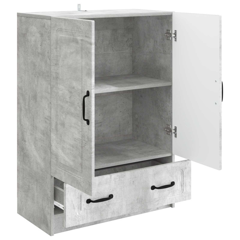Bufet Betonowy szary 66 x 34,5 x 92 cm Drewno inżynieryjne