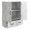 Bufet Betonowy szary 66 x 34,5 x 92 cm Drewno inżynieryjne