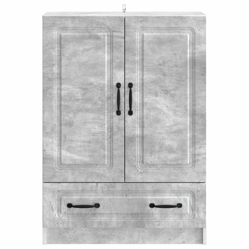 Bufet Betonowy szary 66 x 34,5 x 92 cm Drewno inżynieryjne
