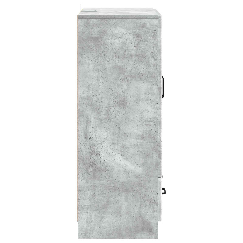 Bufet Betonowy szary 66 x 34,5 x 92 cm Drewno inżynieryjne