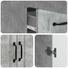 Bufet Betonowy szary 66 x 34,5 x 92 cm Drewno inżynieryjne
