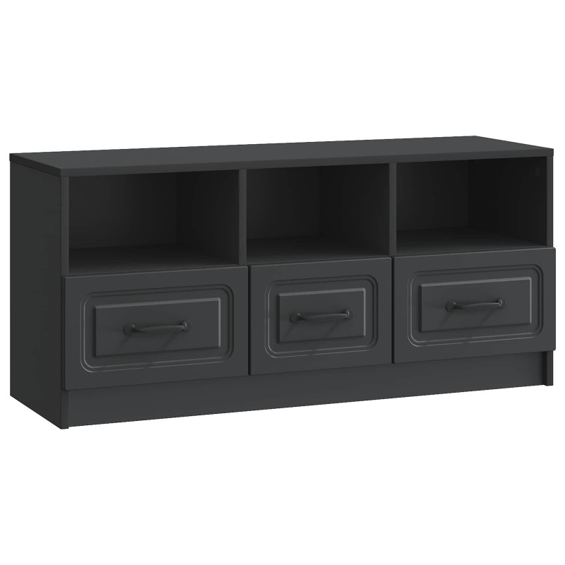 Szafka pod telewizor z szufladą Czarny 102 x 34,5 x 47 cm