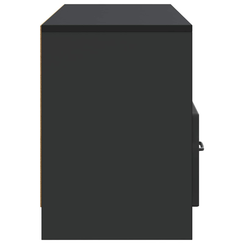 Szafka pod telewizor z szufladą Czarny 102 x 34,5 x 47 cm
