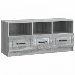 Szafka pod telewizor z szufladą Szary Sonoma 102 x 34,5 x 47 cm