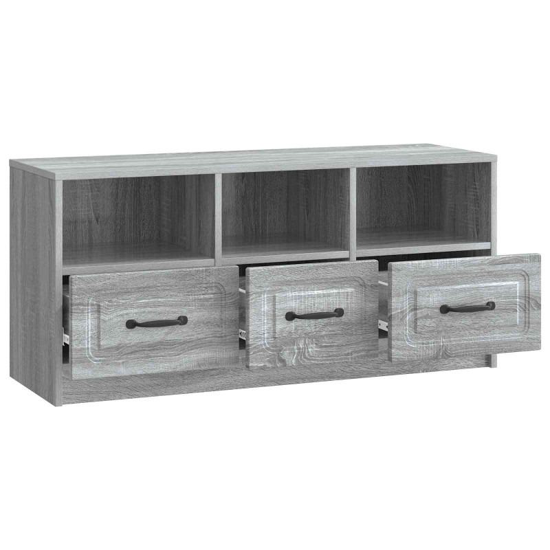 Szafka pod telewizor z szufladą Szary Sonoma 102 x 34,5 x 47 cm