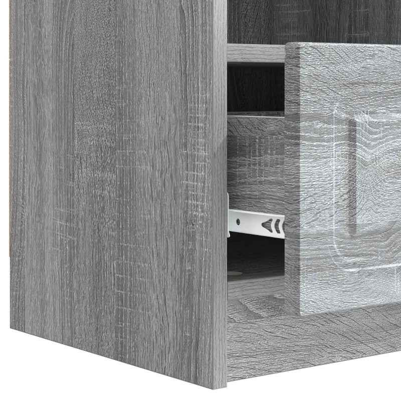 Szafka pod telewizor z szufladą Szary Sonoma 102 x 34,5 x 47 cm