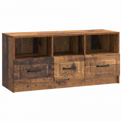 Szafka pod telewizor z szufladą Stare drewno 102 x 34,5 x 47 cm