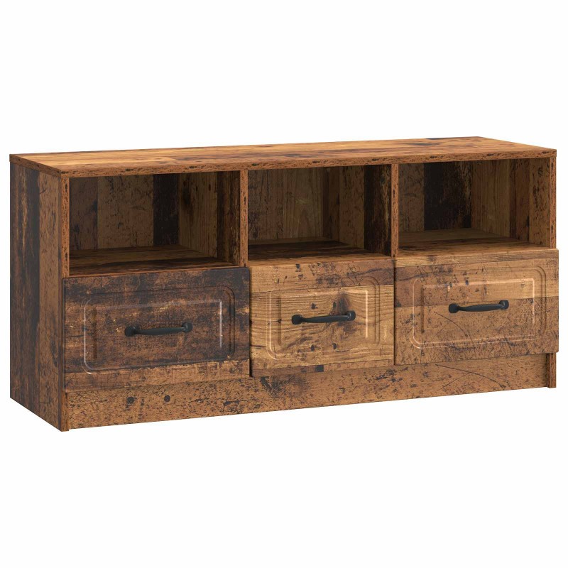 Szafka pod telewizor z szufladą Stare drewno 102 x 34,5 x 47 cm